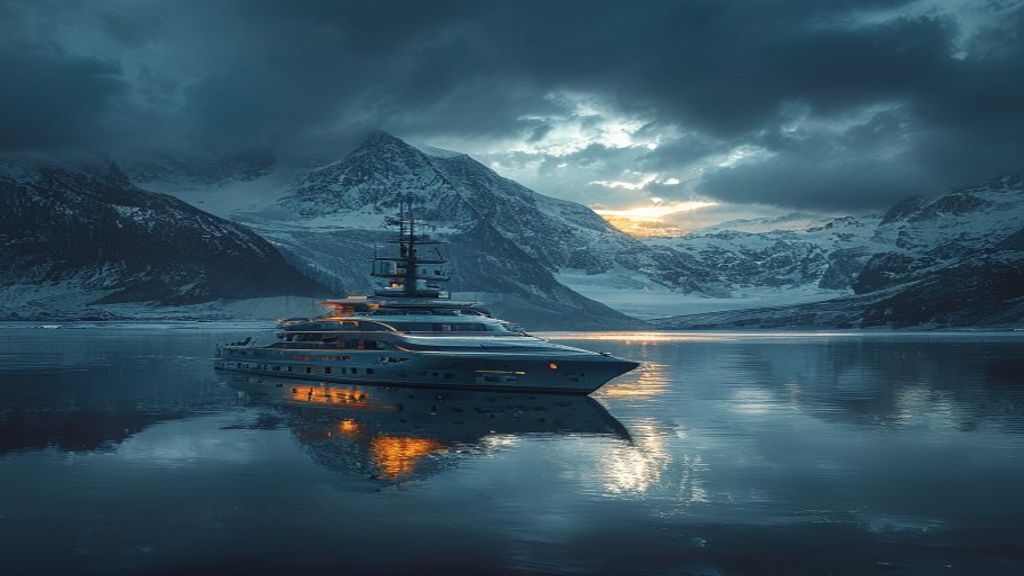 M/Y La Datcha in a Svalbard fjord