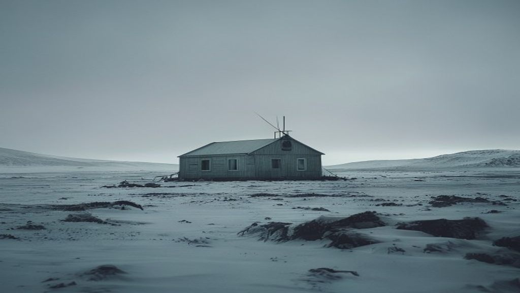 bleak svalbard tundra