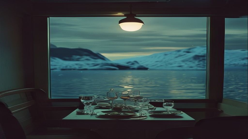 quiet dinner by window